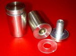 Aluminium Spacer - 25 x 40mm long